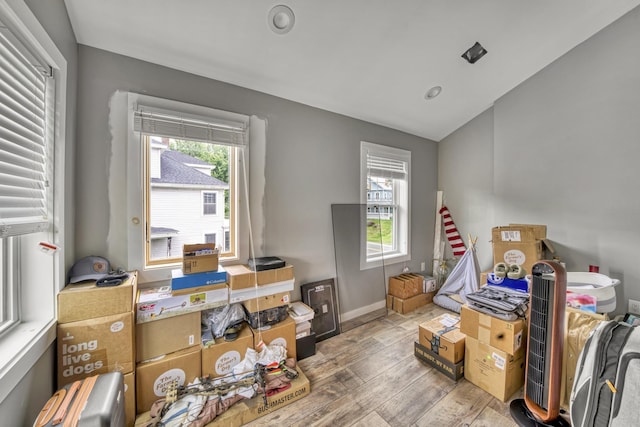 86 Chestnut St, Claremont, NH 03743 - office space with vaulted ceiling and wood finished floors