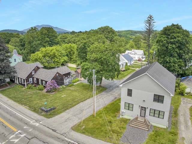 86 Chestnut St, Claremont, NH 03743 - view from above of property featuring mountains