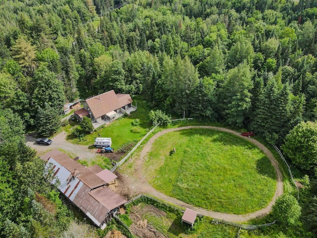 2054 Whitefield Rd, Bethlehem, NH 03574 - aerial view of property and surrounding area featuring a forest