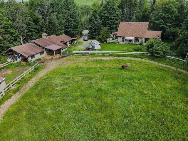2054 Whitefield Rd, Bethlehem, NH 03574 - view from above of property featuring a heavily wooded area
