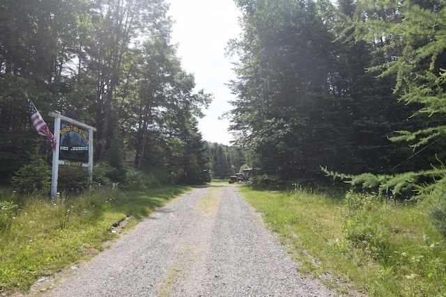 2054 Whitefield Rd, Bethlehem, NH 03574 - view of dirt / gravel road featuring a wooded view