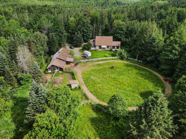 2054 Whitefield Rd, Bethlehem, NH 03574 - view from above of property featuring a forest