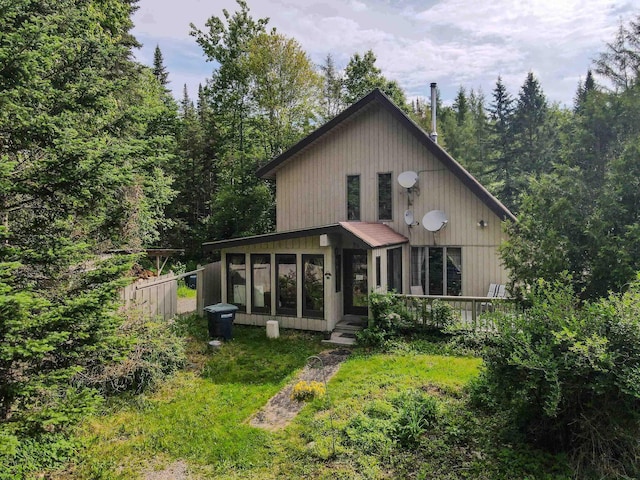 2054 Whitefield Rd, Bethlehem, NH 03574 - rear view of house