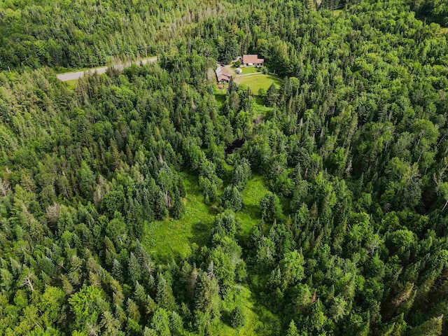 2054 Whitefield Rd, Bethlehem, NH 03574 - view from above of property with a forest