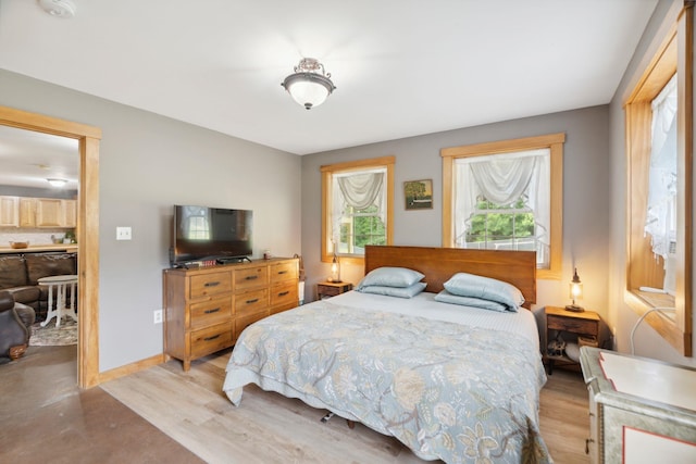 153 May St, Canaan, NH 03741 - bedroom with light wood-type flooring and baseboards