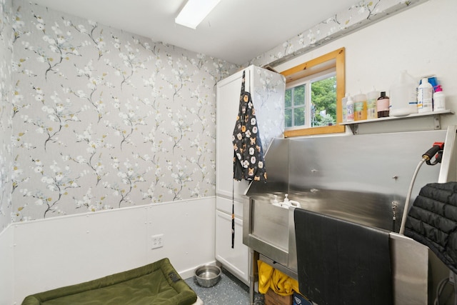 153 May St, Canaan, NH 03741 - miscellaneous room with wallpapered walls