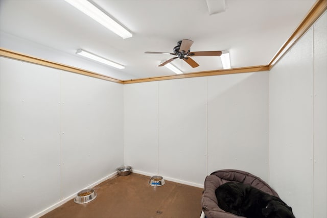 153 May St, Canaan, NH 03741 - unfurnished room with ceiling fan and baseboards