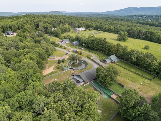 153 May St, Canaan, NH 03741 - aerial view of property's location with a heavily wooded area