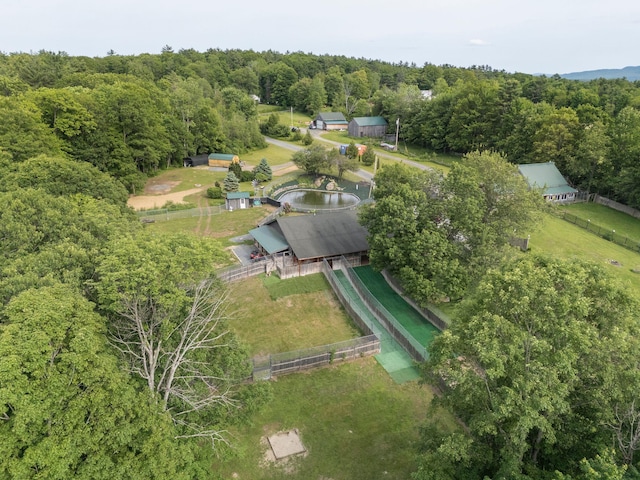 153 May St, Canaan, NH 03741 - aerial view of property's location featuring a heavily wooded area
