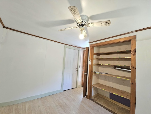 42 Upper Knight St, Keene, NH 03431 - unfurnished bedroom featuring light wood-type flooring and a ceiling fan