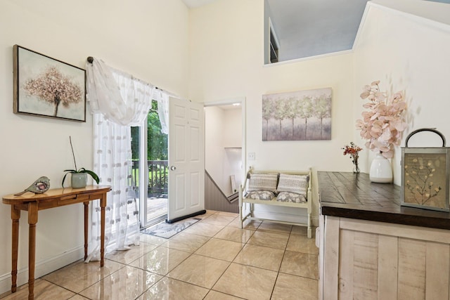 20 Meadow Ln, Atkinson, NH 03811 - foyer featuring light marble finish floors
