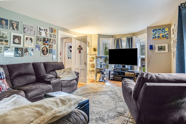 8 Myrtle St, Somersworth, NH 03878 - living room featuring wood finished floors