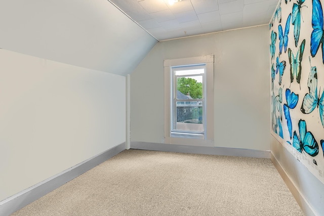 8 Myrtle St, Somersworth, NH 03878 - additional living space featuring carpet floors and vaulted ceiling
