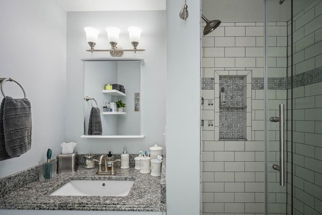 7 Dearborn Ln, Bedford, NH 03110 - full bath featuring a stall shower and vanity