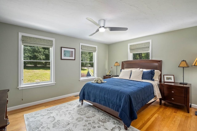7 Dearborn Ln, Bedford, NH 03110 - bedroom featuring light wood-style floors and ceiling fan