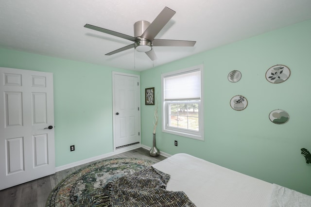 38 Brook Hollow Way, Manchester, NH 03103 - bedroom featuring dark wood finished floors and a ceiling fan