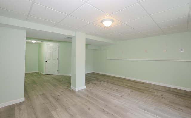 38 Brook Hollow Way, Manchester, NH 03103 - finished basement featuring wood finished floors and a drop ceiling