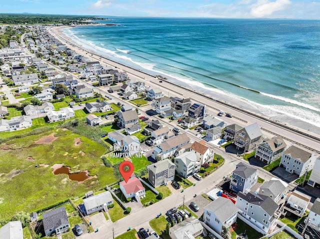 8 Red Coat Ln, Hampton, NH 03842 - aerial perspective of suburban area featuring waterfront with a beach
