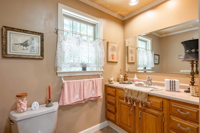 15 Baptist Hill Rd, Canterbury, NH 03224 - bathroom featuring vanity and crown molding