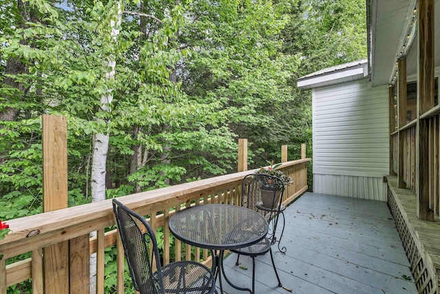 638 Benton Dr, Laconia, NH 03246 - view of wooden terrace