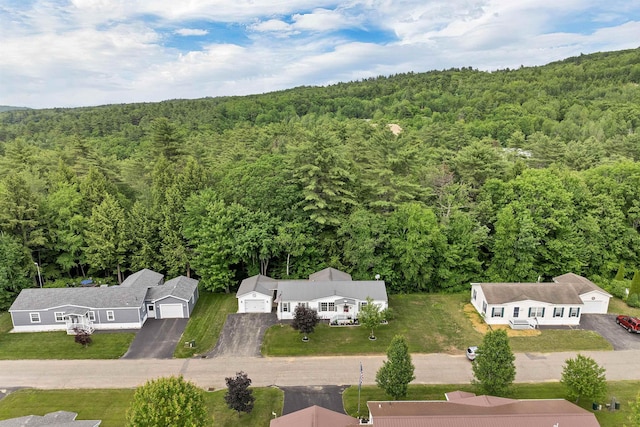 638 Benton Dr, Laconia, NH 03246 - bird's eye view of a heavily wooded area