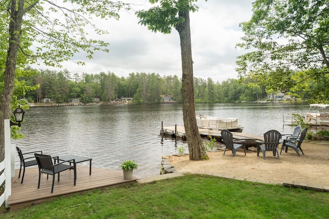161 Micah Ter, Milton, NH 03851 - dock featuring a water view and a forest view