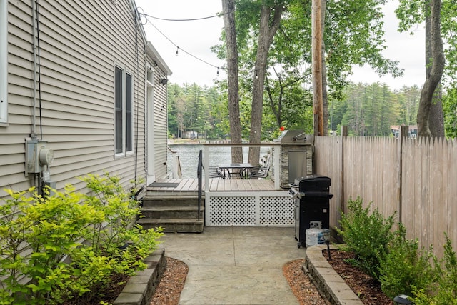 161 Micah Ter, Milton, NH 03851 - view of patio with a deck and a grill