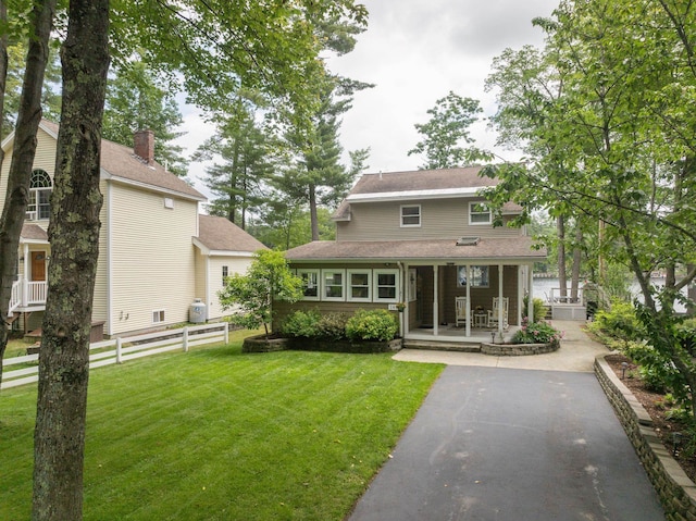 161 Micah Ter, Milton, NH 03851 - rear view of house with covered porch and driveway