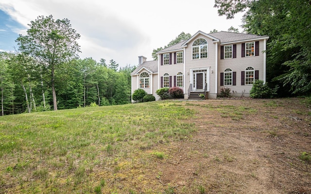 53 Lollypop Ln, Danville, NH 03819 - colonial home featuring a chimney