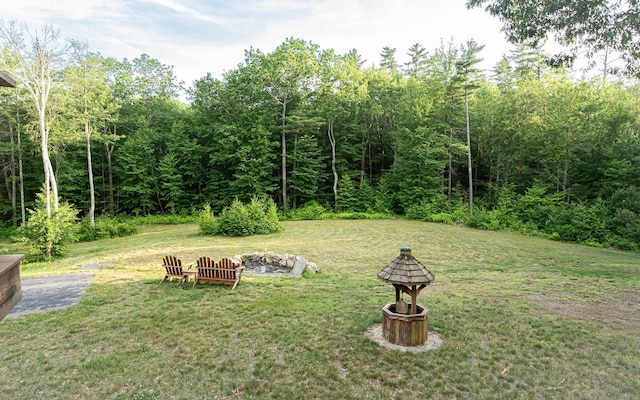 53 Lollypop Ln, Danville, NH 03819 - view of green lawn with a fire pit