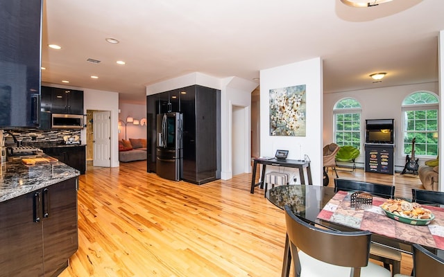 53 Lollypop Ln, Danville, NH 03819 - dining area featuring light wood-style flooring and recessed lighting
