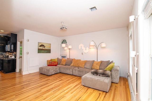 53 Lollypop Ln, Danville, NH 03819 - living area featuring baseboard heating and light wood-type flooring