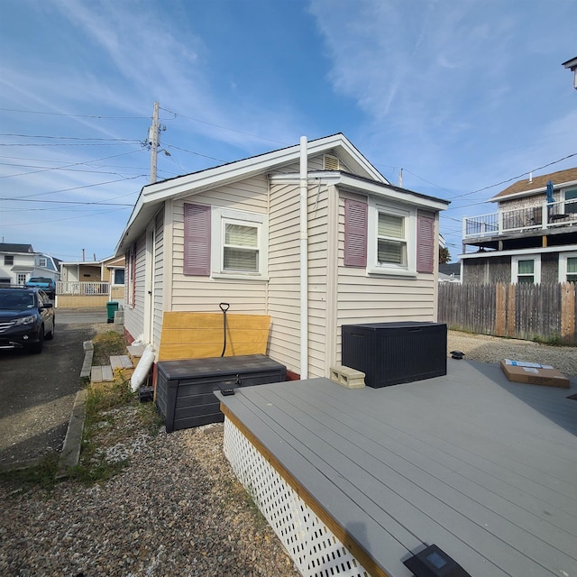 14 Johnson Ave Unit A, Hampton, NH 03842 - view of home's exterior featuring a wooden deck