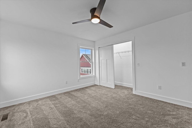 29 Taft St, Essex Junction, VT 05452 - unfurnished bedroom with carpet flooring, a closet, and ceiling fan
