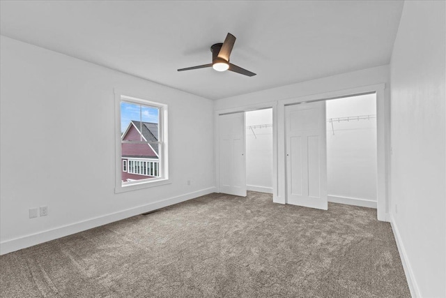 29 Taft St, Essex Junction, VT 05452 - unfurnished bedroom featuring multiple closets, carpet, and ceiling fan