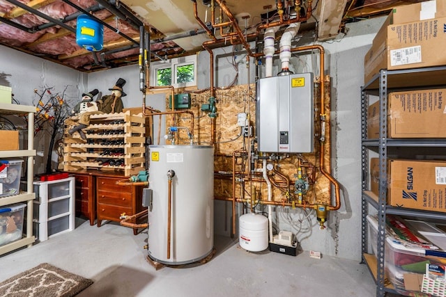 9 Jade Rd, Merrimack, NH 03054 - utility room featuring water heater
