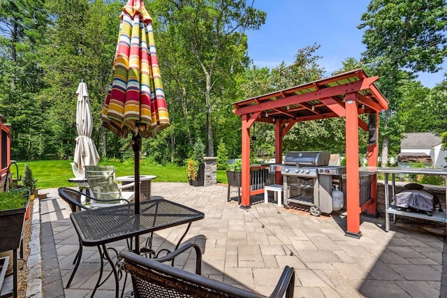 9 Jade Rd, Merrimack, NH 03054 - view of patio / terrace with exterior kitchen