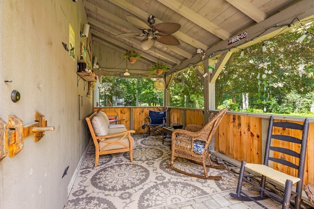 9 Jade Rd, Merrimack, NH 03054 - view of patio / terrace with ceiling fan