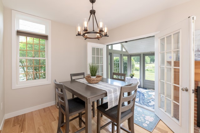 5 Golf Vw Unit B, Laconia, NH 03246 - dining room with a chandelier and light wood-type flooring