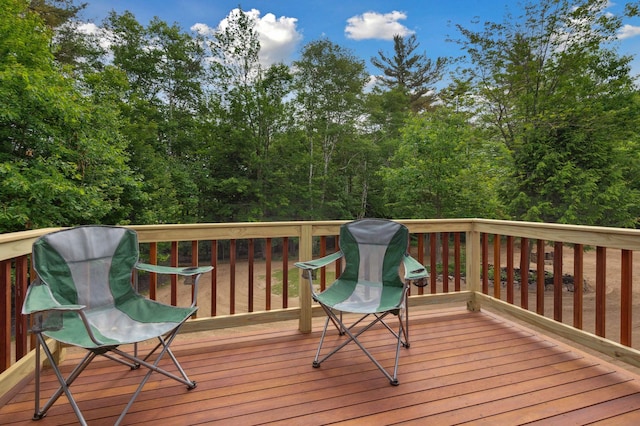 13 Seyah Rd, Shelburne, NH 03581 - view of wooden terrace