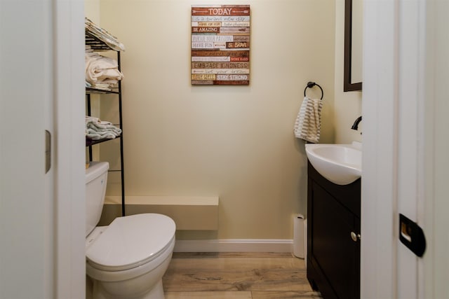 65 Glidden Rd, Croydon, NH 03773 - bathroom with vanity and wood finished floors