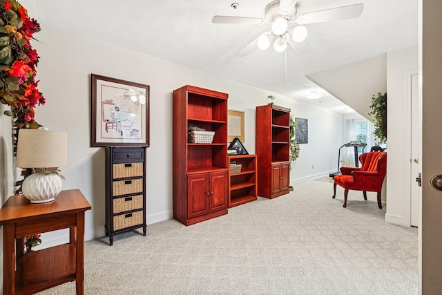 27 Olde Common Dr, Atkinson, NH 03811 - sitting room with light carpet and ceiling fan