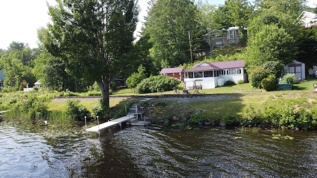 106 Nanas Ln, Concord, VT 05824 - dock with a water view and a lawn