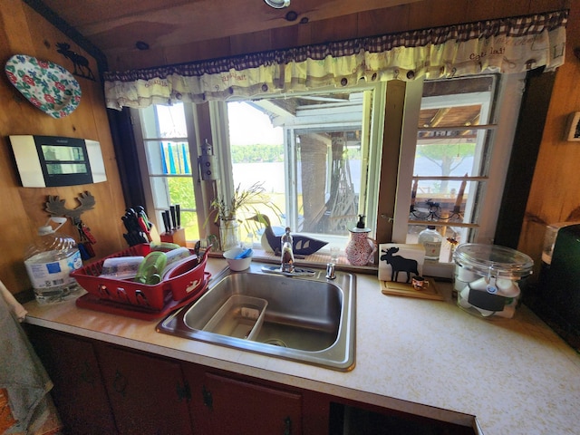 106 Nanas Ln, Concord, VT 05824 - kitchen with a sink and light countertops