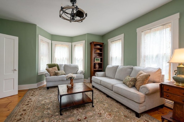 49 Mason Rd, Brookline, NH 03033 - living room with wood finished floors and baseboards