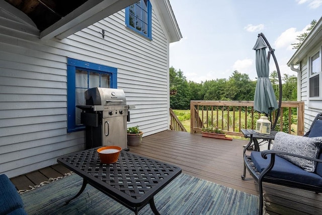 49 Mason Rd, Brookline, NH 03033 - wooden terrace featuring area for grilling