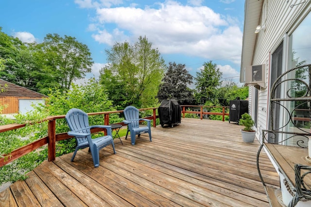 15 Prospect St, Farmington, NH 03835 - wooden deck featuring area for grilling