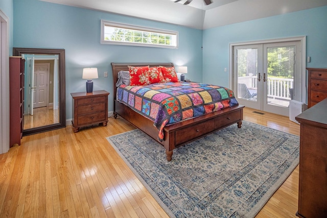 1 Sonia Dr, Dover, NH 03820 - bedroom with french doors, access to exterior, and light wood finished floors
