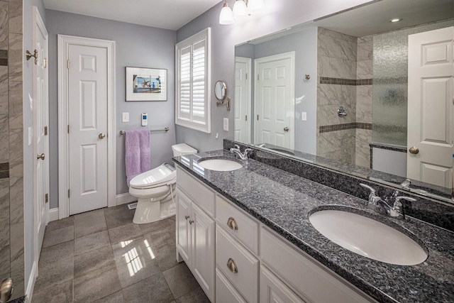 1 Sonia Dr, Dover, NH 03820 - full bathroom featuring a walk in shower and double vanity