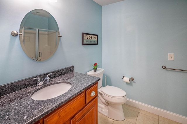 1 Sonia Dr, Dover, NH 03820 - full bath with vanity, a shower with shower door, and tile patterned floors